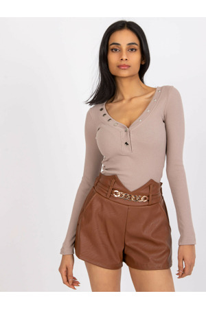 DHJ SN 5060 šortky.66P hnědá