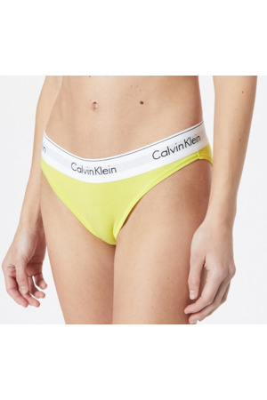 Dámské kalhotky F3787E ZIR - žlutá - Calvin Klein