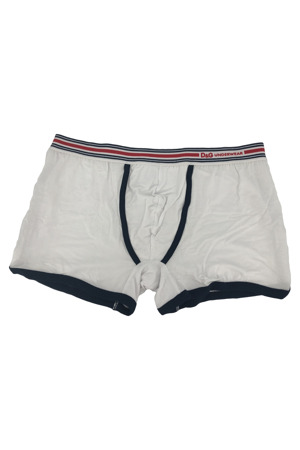 Pánské boxerky DGFBM30564 bílá s pruhama - Dolce & Gabbana