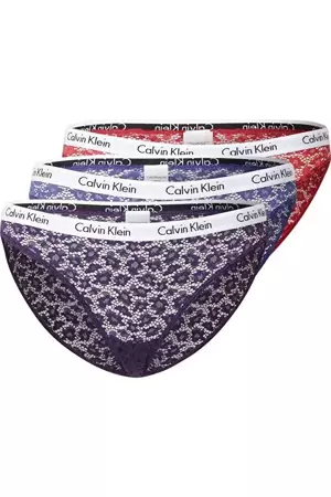 Krajkové kalhotky 3-pack - QD3926E - W5G - Mix barev - Calvin Klein