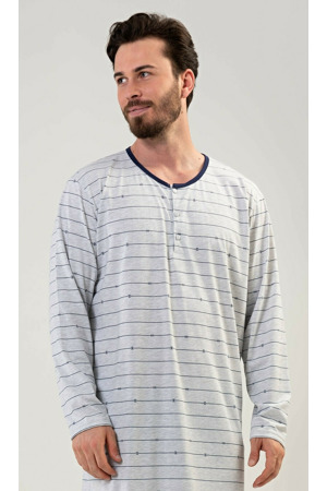 Pánská noční košile s dlouhým rukávem Filip