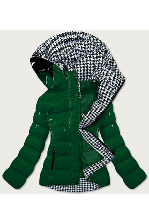 Zelená dámská prošívaná bunda (w807#)