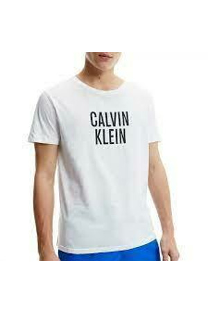 Pánské triko KM0KM00750 - YCD bílá - Calvin Klein