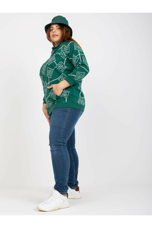 Dámská mikina RV BL 7566.69P tmavě zelená