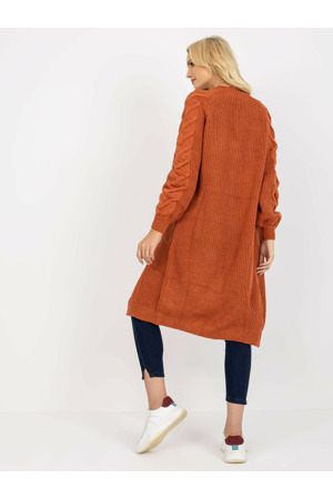 Dámský svetr LO SW LK 3001 kardigan.82P tmavě oranžový
