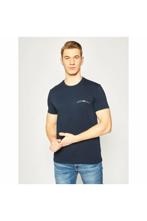 Pánské tričko 110853 0P510 00135 tmavěmodrá - Emporio Armani