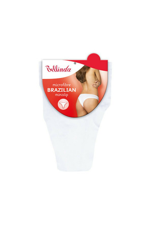 Dámské kalhotky brazilky BRAZILIAN MINISLIP - BELLINDA - bílá