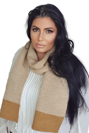 Dámská šála MEGAN medová - Kamea