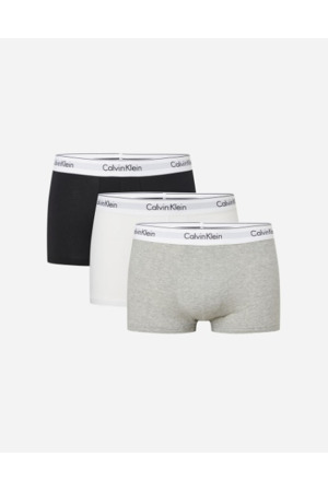 Pánské boxerky NB2380A MP1 černá/bílá/šedá - Calvin Klein