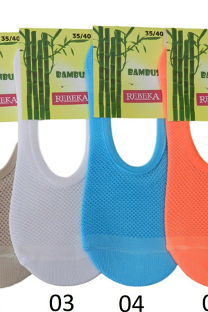 Bambusové ponožky "mokasíny" 1079