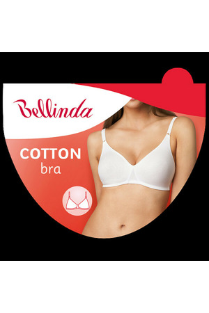Nevyztužená bavlněná podprsenka COTTON BRA - BELLINDA - černá