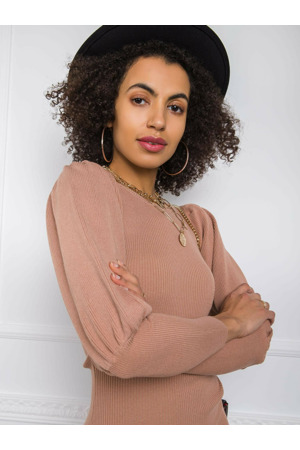 Šaty EM SK PL3850.66P světle hnědá