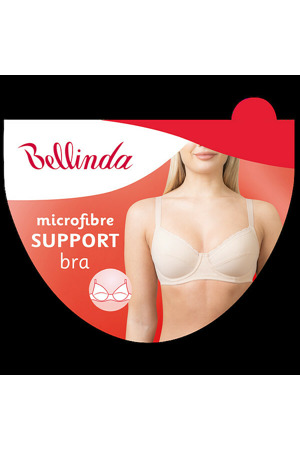Podprsenka s kosticí SUPPORT BRA - BELLINDA - bílá