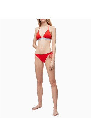 Spodní díl plavek KW0KW00818-XA7 červená - Calvin Klein