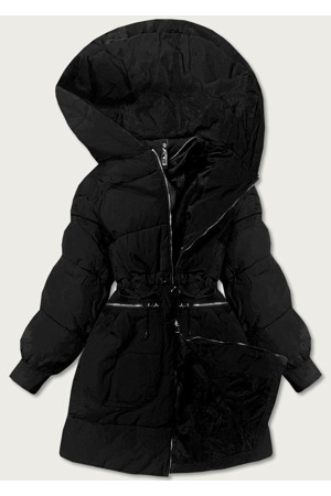 Černá dámská zimní oversize bunda (736art)