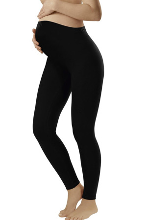 Těhotenské legíny Leggins long black - ITALIAN FASHION