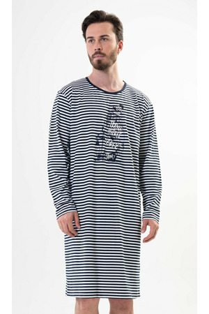 Pánská noční košile s dlouhým rukávem Plachetnice