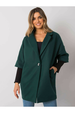 Dámský kabát CHA PL 0409.30x tmavě zelený