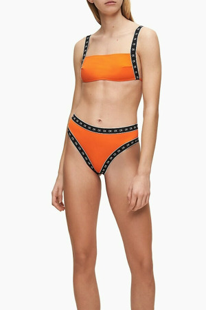 Vrchní díl plavek KW0KW00887-SCA oranžová - Calvin Klein