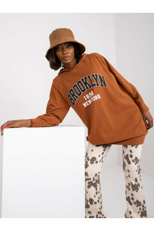 Dámská mikina-DHJ-BL-15658.35-světle hnědá