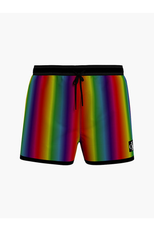 Pánské koupací kraťasy - KM00749 0JG - duhové - Calvin Klein