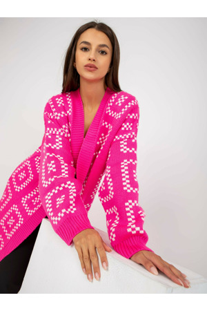 Dámský svetr LC SW 0296 fluo růžový