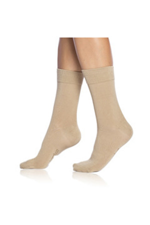 Dámské bambusové ponožky BAMBUS LADIES COMFORT SOCKS - BELLINDA - béžová