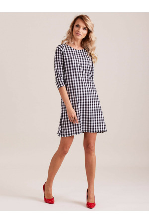 Šaty EN SK 4335.08 černá a bílá