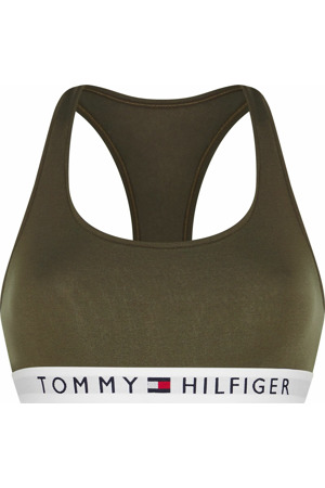 Bralette podprsenka UW0UW02037 RBN khaki - Tommy Hilfiger