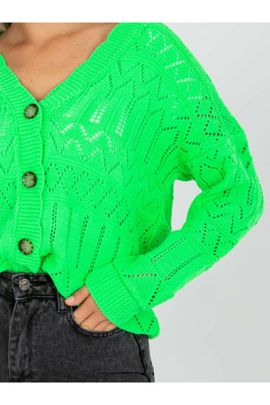 Dámský svetr LC SW 8022 fluo zelená