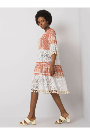 Šaty DHJ SK 13567.41P tmavě oranžová