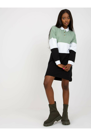 Dámské šaty RV SK 8072 černé a zelené