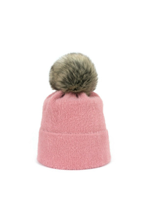 Růžová čepice Soft Fluff - Art of Polo