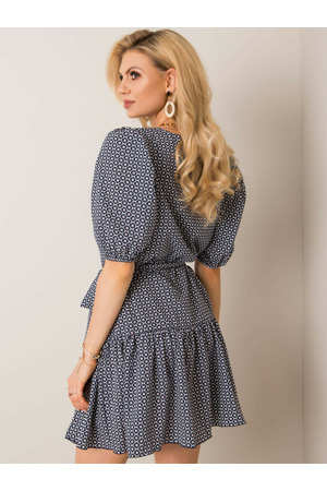 Šaty LK SK 508151.34P tmavě modrá a červená