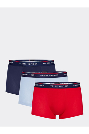 Boxerky 3pcs 1U87903841-020 červenomodrá - Tommy Hilfiger