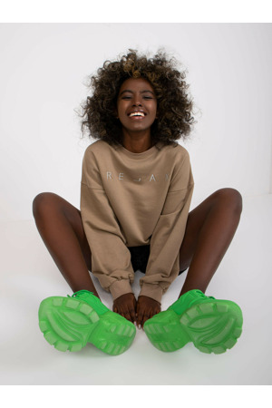 Dámská mikina EM BL U536/2.00 světle hnědá