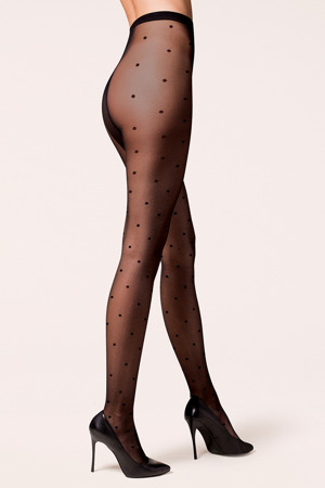 Dámské punčocháče 471 Puntina black - GABRIELLA