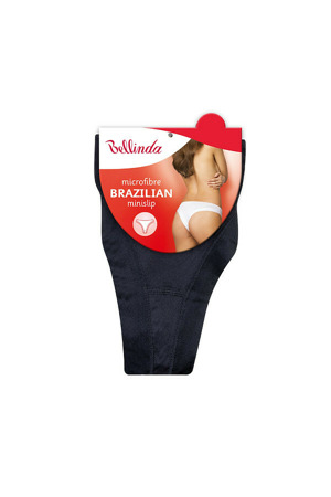 Dámské kalhotky brazilky BRAZILIAN MINISLIP - BELLINDA - černá