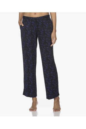 Dámské pyžamové kalhoty QS6028E VFR - modročerná - Calvin Klein