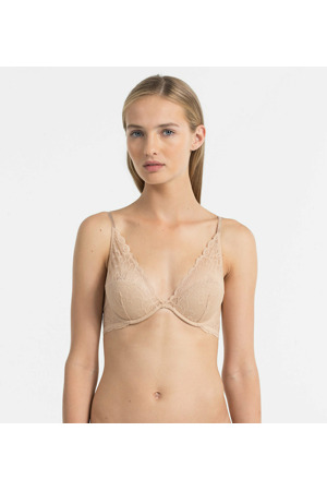 Podprsenka s kosticí QF1436E tělová - Calvin Klein