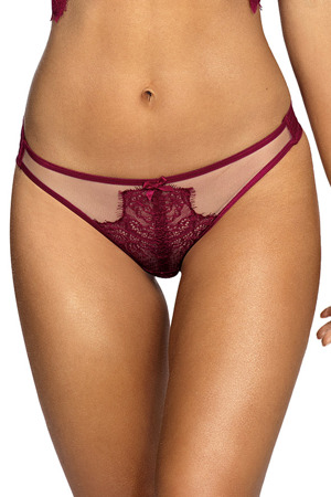 Svůdná tanga V-9438 vínová - Axami