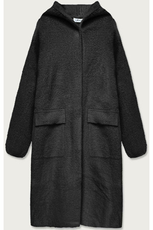 Černý přehoz přes oblečení á la vlna s kapucí (B3006)