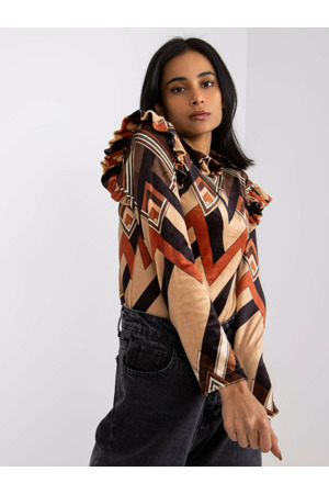 Halenka DHJ BZ 6533C 1.81P černá a béžová