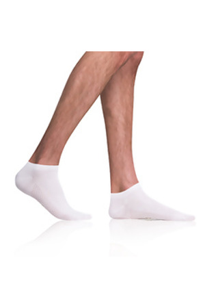 Krátké pánské bambusové ponožky BAMBUS AIR IN-SHOE SOCKS - BELLINDA - bílá