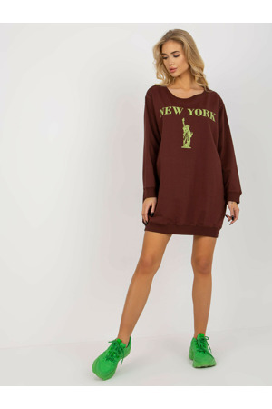 Mikina VI BL 3212.15X tmavě hnědá