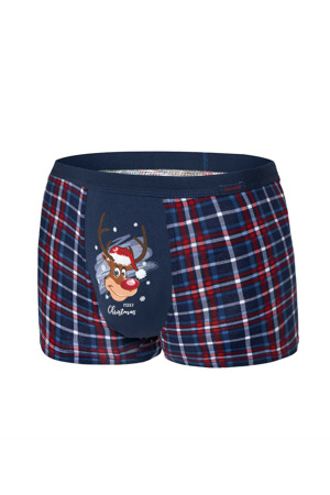 Sobí boxerky 007/57 Merry Christmas navy blue - Cornette