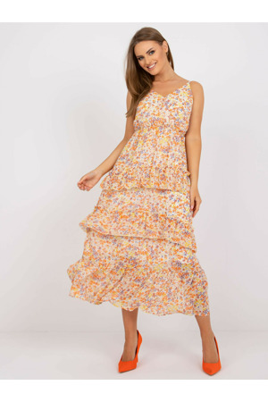 Dámské šaty EM SK Y6743 jasně oranžové