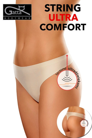 Dámská tanga 1589s ultra comfort beige - GATTA
