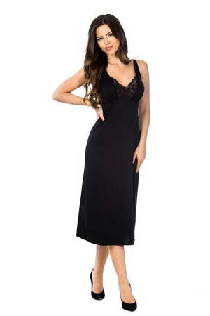 Dámská noční košile Pola Long 05050 Černá - Mediolano