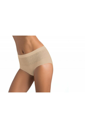 Kalhotky s vyšším pasem bezešvé Culotte Setificato Light Intimidea Barva: